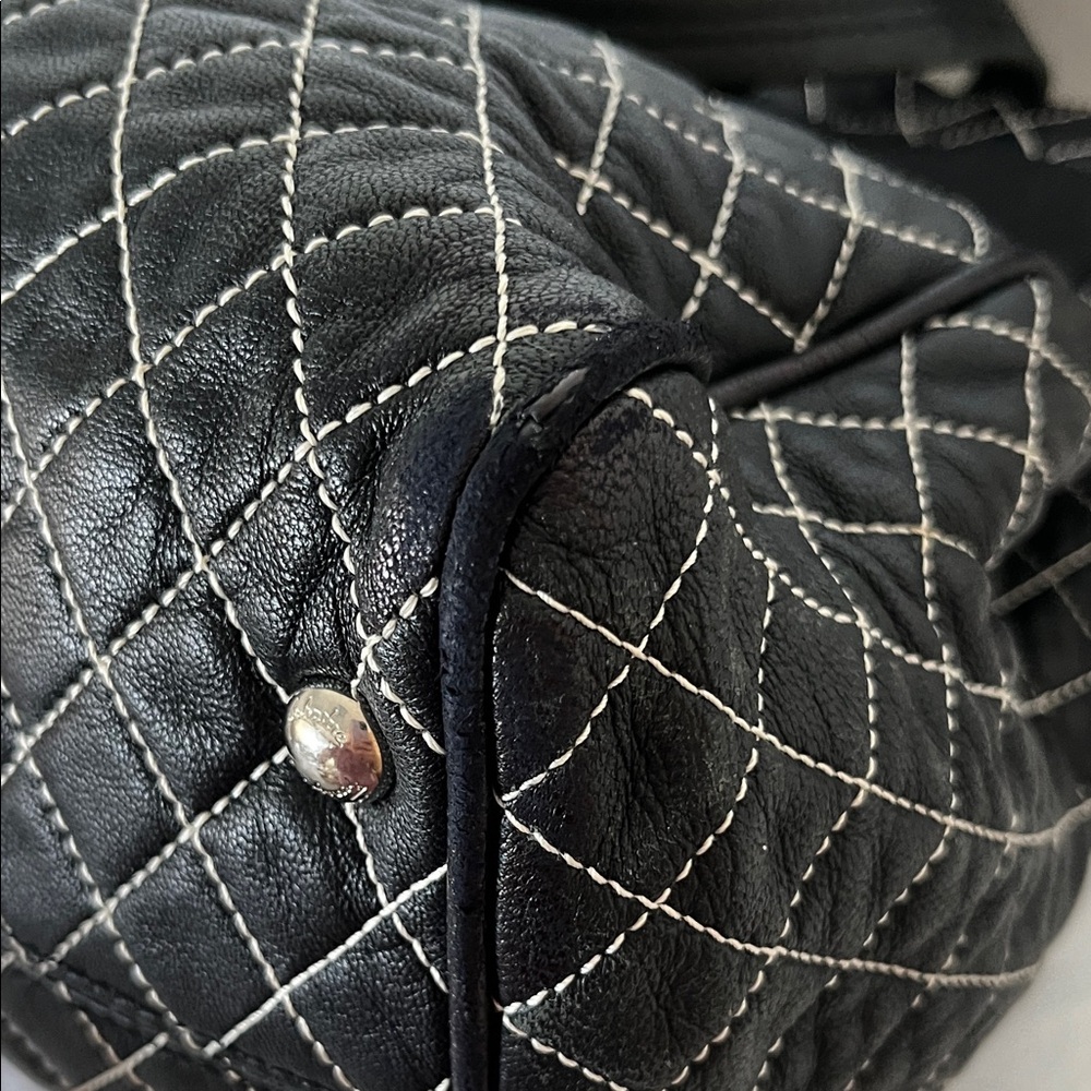Ferragamo Black Quilted Leather Handbag - Picture 11 of 15